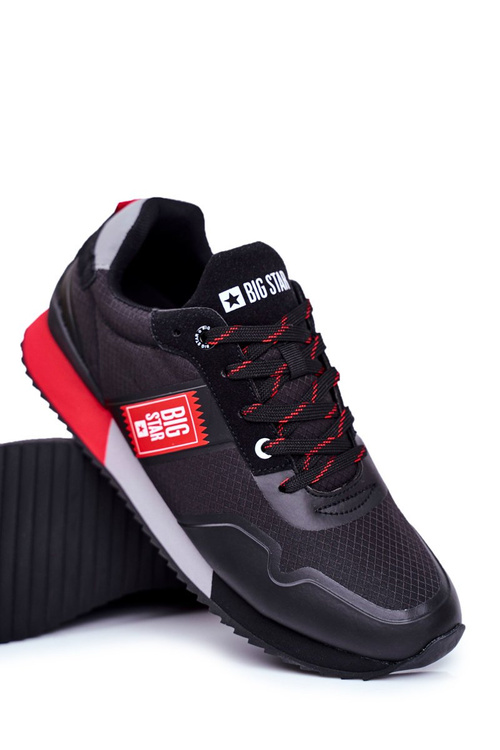 Sportowe Męskie Buty Big Star Czarne GG174181