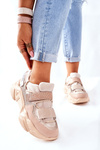 Damskie Sportowe Buty Sneakersy Beżowe Katerini