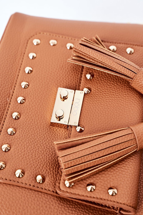 Torebka Listonoszka Na Łańcuszku NOBO K4090 Brązowa