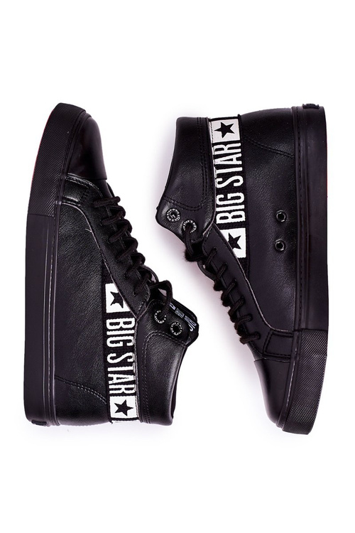 Trampki Męskie Big Star Wysokie Czarne EE174339