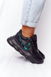 Damskie Sportowe Buty Na Platformie Lu Boo Czarne