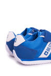 Sportowe Buty Dziecięce Big Star Na Rzepy Niebieskie FF374133
