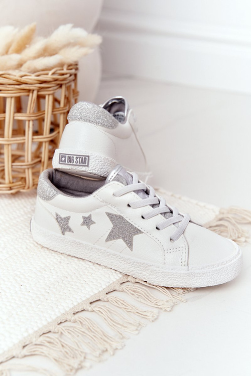 Dziecięce Wsuwane Trampki Big Star Białe FF374034