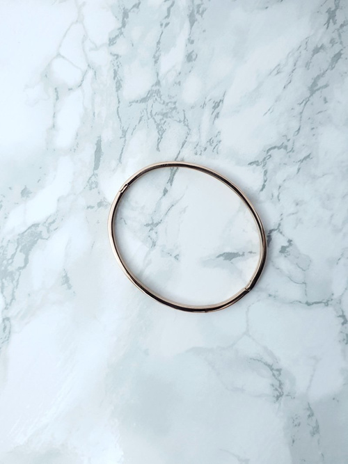 Damska Bransoleta Stalowa Z Cyrkoniami Różowe Złoto Ursa