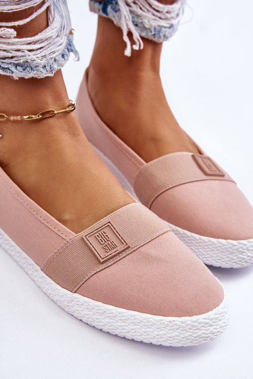 Damskie Wsuwane Tenisówki Big Star LL274202 Nude