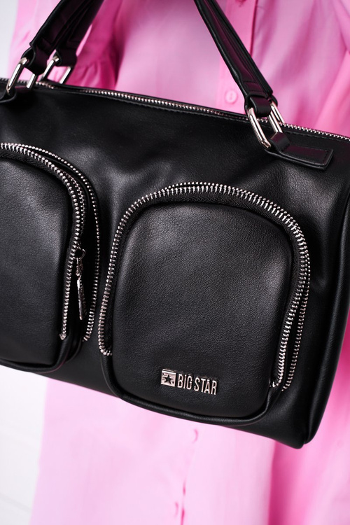Torebka Z Kieszeniami Big Star HH574145 Czarna