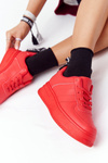 Damskie Sportowe Buty Na Platformie Czerwone This Is Me