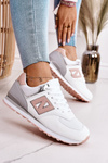 Damskie Sportowe Buty Sneakersy Biało-Różowe Last Minute