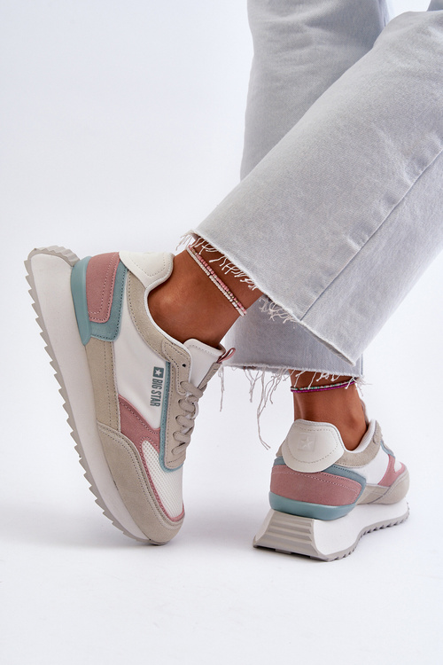 Sneakersy Damskie Memory Foam System Big Star NN274690 Białe