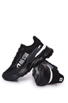 Męskie Sportowe Buty Memory Foam Big Star HH174209 Czarno-Niebieskie