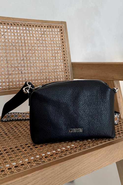 Mała Torebka Z Ozdobnym Paskiem Big Star OO574091 Czarna