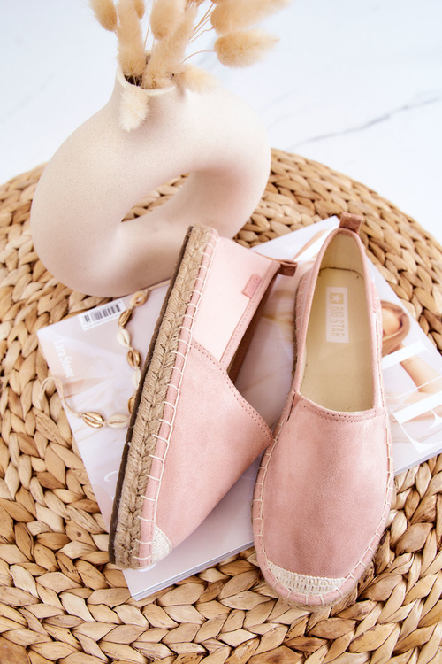 Damskie Klasyczne Espadryle Big Star JJ274955 Różowe