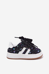 Buty Sportowe Sneakersy Dziecięce W Serduszka Czarne Mirelle