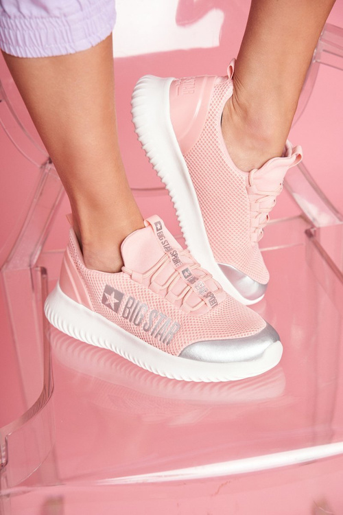 Damskie Sportowe Obuwie Big Star Jasno Różowe FF274A413