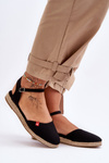 Damskie Espadryle Na Platformie Big Star FF274526 Czarne