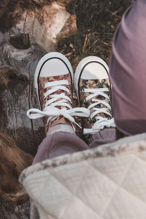 Dziecięce Wysokie Trampki Na Suwak Beżowo-Zielone Filemon