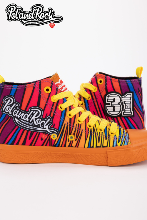 Trampki Pol'and'Rock Festival X Big Star SS174502 Pomarańczowe