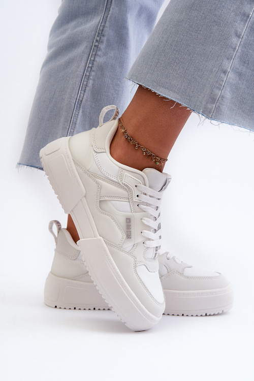 Sneakersy Damskie Big Star NN274357 Memory Foam System Białe