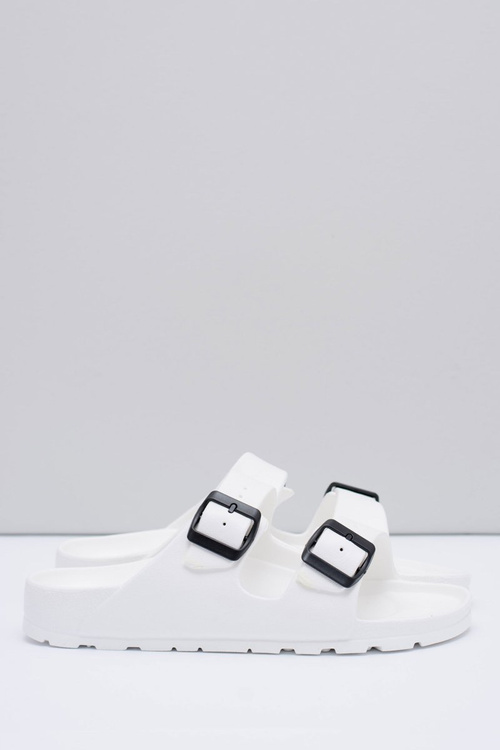 Męskie Białe Ogrodowe Lekkie Klapki