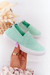 Dziecięce Wsuwane Tenisówki Slip-On Big Star HH374101 Miętowe