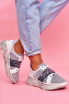 Obuwie Sportowe Sneakersy Damskie Skórzane Maciejka 04448-03