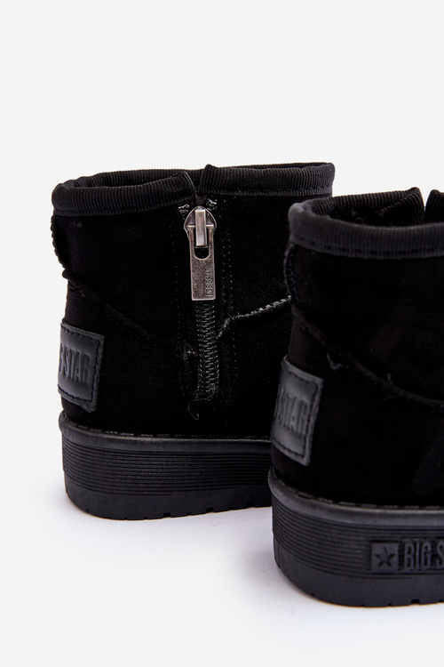 Dziecięce Śniegowce Ocieplane Na Suwak Czarne Big Star MM374100