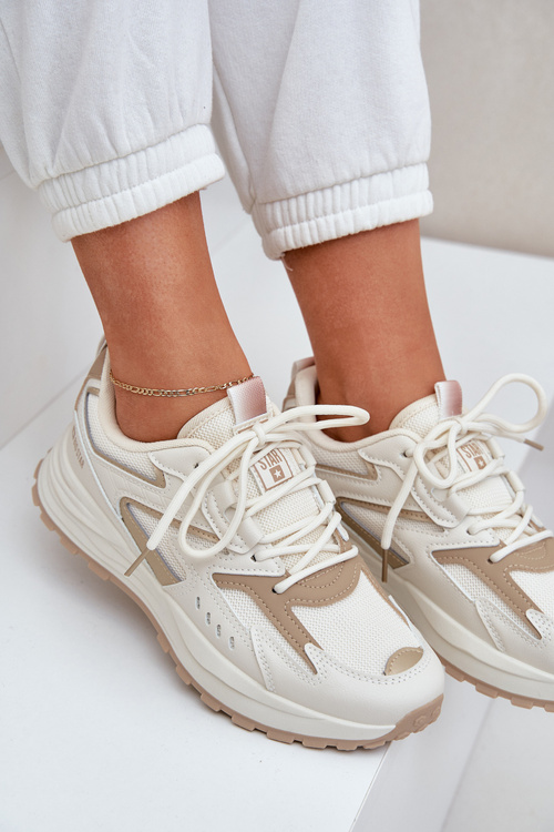 Buty Sportowe Damskie Big Star NN274A096 HI-POLY SYSTEM Beżowe