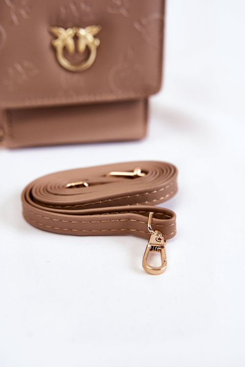 Modna Torebka Portfel 2w1 Z Tłoczeniem Beżowa Savano