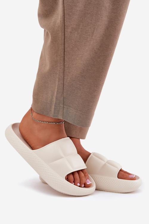 Piankowe Klapki Damskie LEE MAYA SLIDER WOMEN LOW 50251016 Beżowe