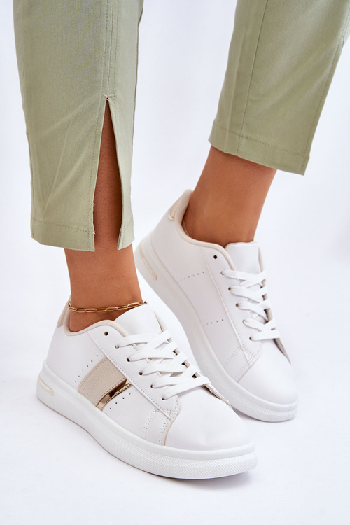 Damskie Sportowe Buty Na Platformie Białe Soris