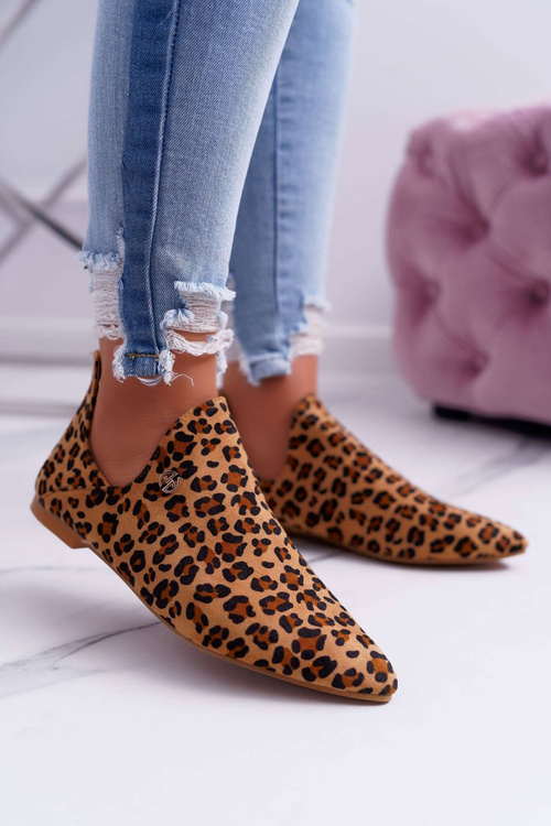 Lu Boo Botki Z Wycięciami Leopard Chelsea