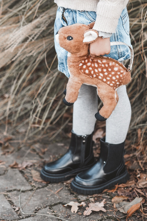 Botki Dziecięce Na Suwak Ocieplane Czarne Jolynn