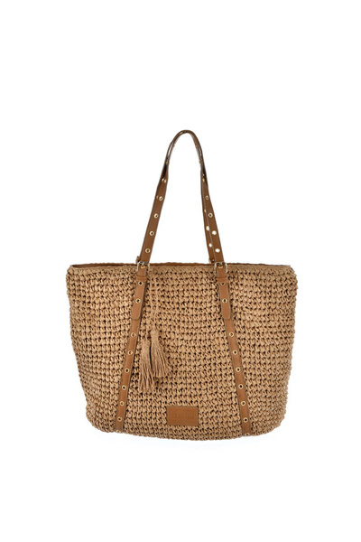 Klasyczna Damska Torebka Big Star JJ574095 Beżowa