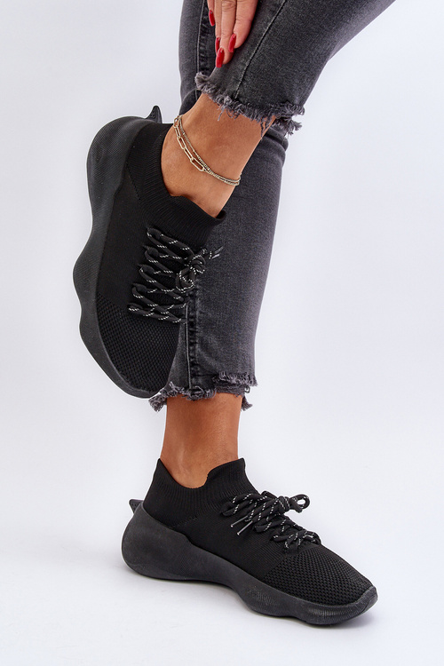 Wsuwane Buty Sportowe Damskie Czarne Juhitha