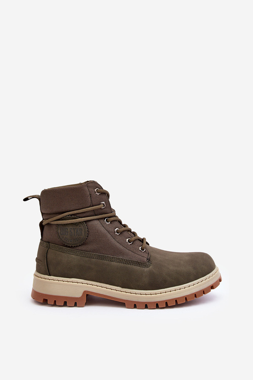 Męskie Botki Trapery Memory Foam Khaki Big Star KK174205