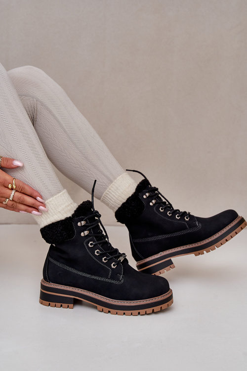 Ocieplane Trapery Damskie Big Star OO274A287 Czarne