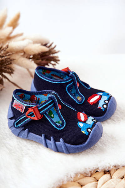 Buty Papcie Befado Betoniarka 110P385 Granatowe