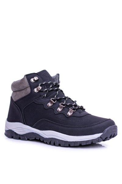 Ciepłe Męskie Czarne Buty Trekkingowe Smith's Duran