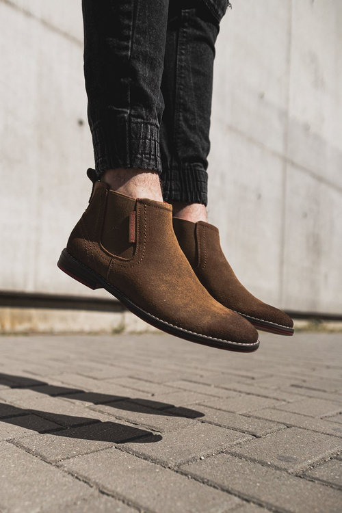 Męskie Buty Sztyblety Cross Jeans Camel EE1R4068C