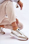 Damskie Sneakersy Memory Foam System Big Star LL274957 Białe