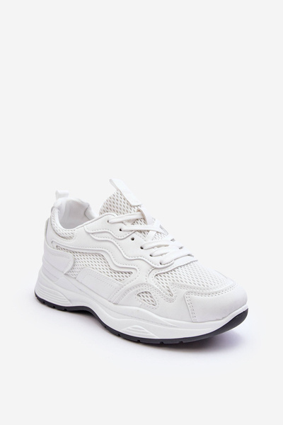 Damskie Buty Sportowe Sneakersy Na Platformie Białe Lomare