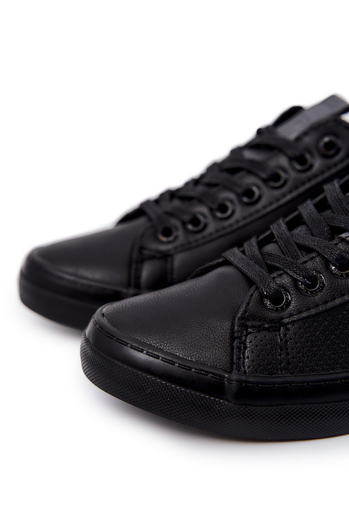 Męskie Skórzane Trampki Big Star JJ174227 Czarne