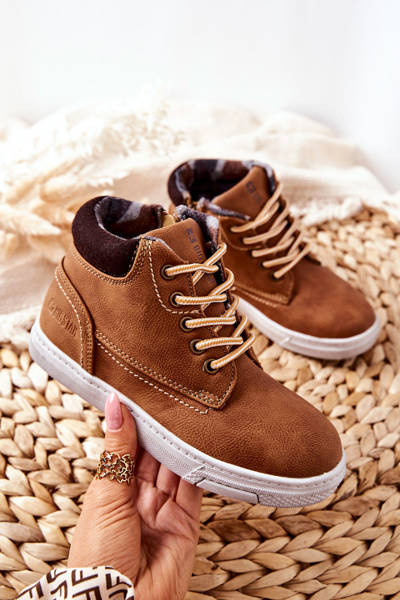 Dziecięce Ocieplane Sportowe Buty Big Star BB374131BS Camel