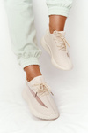 Damskie Sportowe Buty Sneakersy Beżowe Amazing