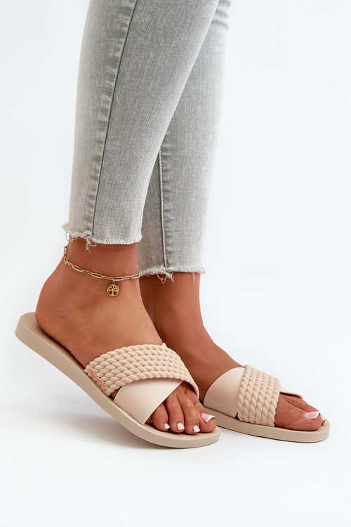 Płaskie Klapki Damskie 83244 Ipanema Street II Fem Beżowe