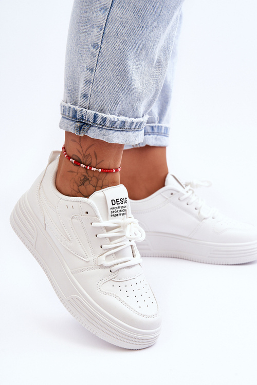 Damskie Klasyczne Sportowe Buty Białe Avra