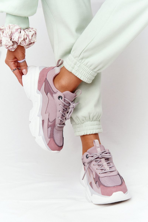 Damskie Sportowe Buty Memory Foam Big Star HH274258 Fioletowe