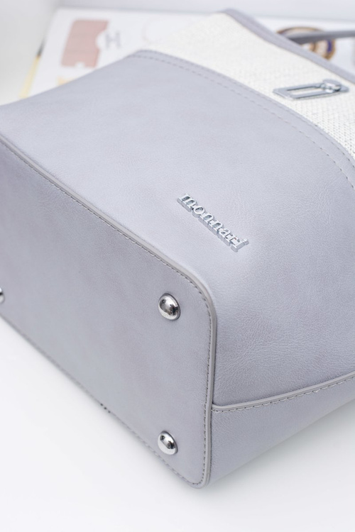 Damska Szaro Srebrna Torebka Worek Monnari