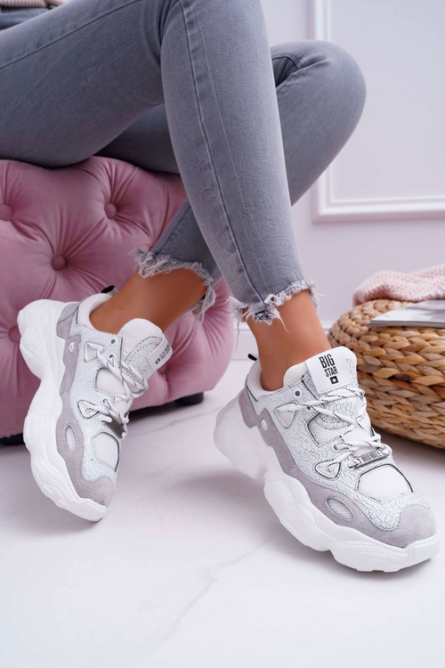 Damskie Sportowe Obuwie Big Star by Daniel Lopez Białe FF274430