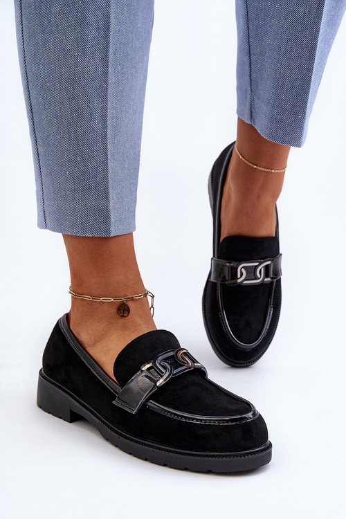 Zamszowe Mokasyny Damskie S.Barski HY350A